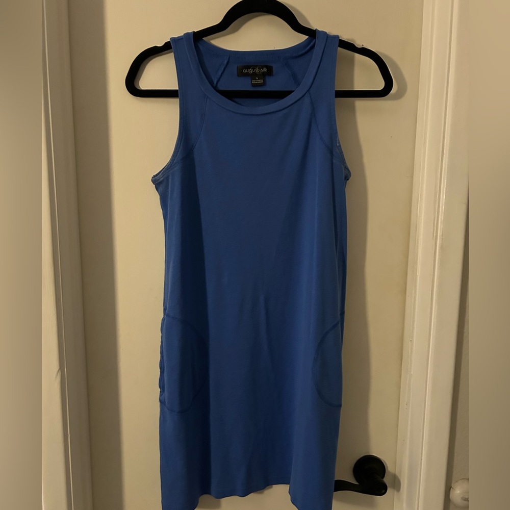 August Silk Vibrant Blue Mini Dress